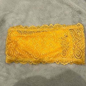 Free People Yellow Lace Bandeau